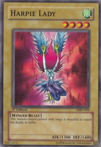 Harpie Lady (Original Artwork) - Metal Raiders (MRD) #MRD-008 - Common / Short Print YuGiOh Trading Card