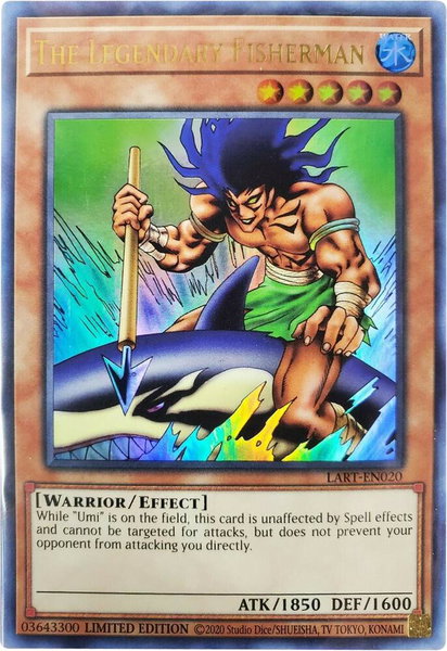The Legendary Fisherman trading card from The Lost Art Promotion The Legendary Fisherman - The Lost Art Promotion YuGiOh trading card