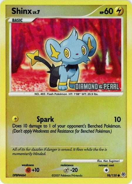 Shinx - 98/130 [Diamond & Pearl] - Burger King Promos Pokémon trading card