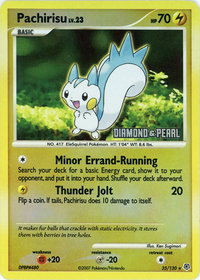 Pachirisu - 35/130 [Diamond & Pearl] - Burger King Promos (BKP) #035/130 - Rare Pokémon Trading Card