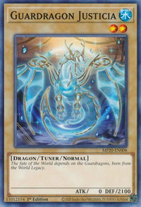 Guardragon Justicia - 2020 Tin of Lost Memories (MP20) #MP20-EN008 - Common / Short Print YuGiOh Trading Card