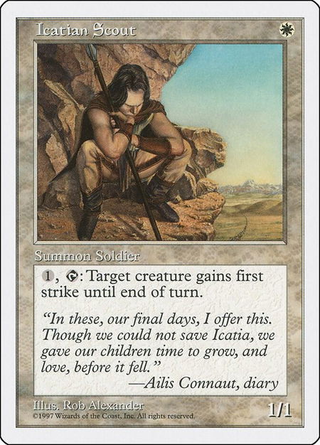 Icatian Scout - Fifth Edition Magic: The Gathering trading card