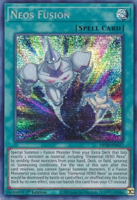Neos Fusion - 2020 Tin of Lost Memories (MP20) #MP20-EN027 - Prismatic Secret Rare YuGiOh Trading Card