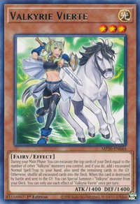 Valkyrie Vierte - 2020 Tin of Lost Memories (MP20) #MP20-EN044 - Rare YuGiOh Trading Card