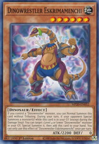 Dinowrestler Eskrimamenchi - 2020 Tin of Lost Memories (MP20) #MP20-EN052 - Common / Short Print YuGiOh Trading Card