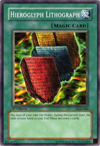 Hieroglyph Lithograph - Pharaonic Guardian (PGD) #PGD-086 - Common / Short Print YuGiOh Trading Card