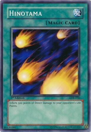 Hinotama - The Legend of Blue Eyes White Dragon YuGiOh trading card