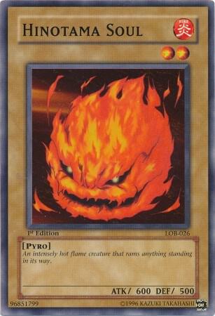 Hinotama Soul trading card from The Legend of Blue Eyes White Dragon Hinotama Soul - The Legend of Blue Eyes White Dragon YuGiOh trading card