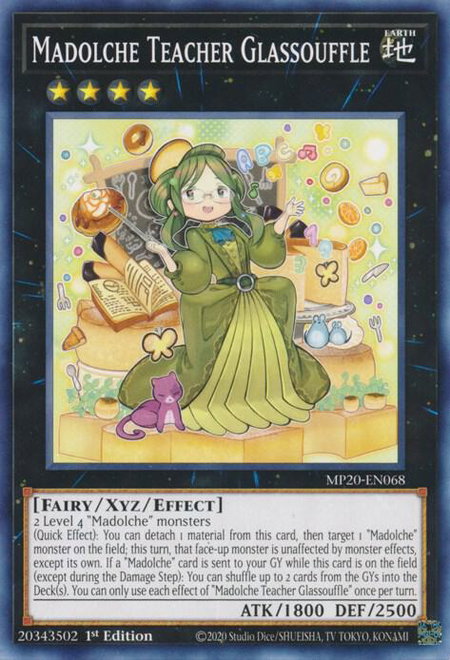 Madolche Teacher Glassouffle - 2020 Tin of Lost Memories YuGiOh trading card