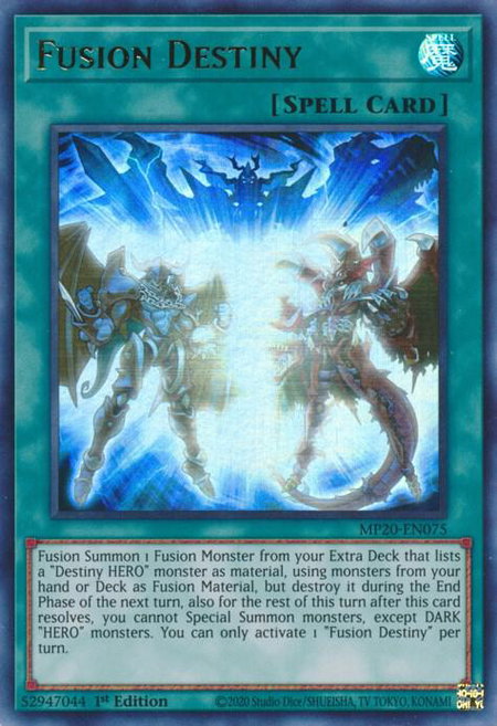 Fusion Destiny - 2020 Tin of Lost Memories YuGiOh trading card