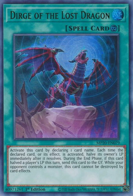Dirge of the Lost Dragon - 2020 Tin of Lost Memories YuGiOh trading card