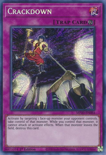 Crackdown - 2020 Tin of Lost Memories YuGiOh trading card