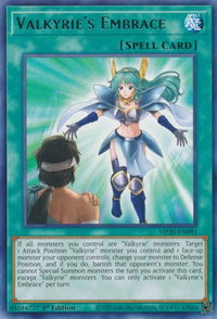 Valkyrie's Embrace - 2020 Tin of Lost Memories (MP20) #MP20-EN091 - Rare YuGiOh Trading Card