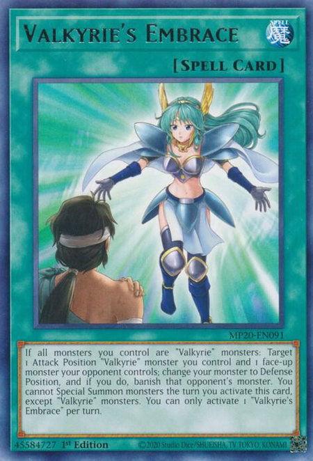 Valkyrie's Embrace - 2020 Tin of Lost Memories YuGiOh trading card