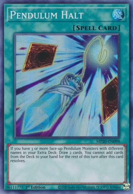 Pendulum Halt - 2020 Tin of Lost Memories YuGiOh trading card