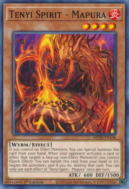 Tenyi Spirit - Mapura - 2020 Tin of Lost Memories YuGiOh trading card