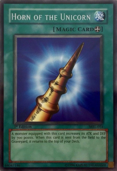 Horn of the Unicorn - Magic Ruler YuGiOh trading card