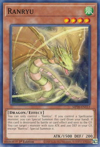 Ranryu - 2020 Tin of Lost Memories (MP20) #MP20-EN112 - Common / Short Print YuGiOh Trading Card