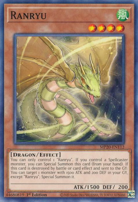 Ranryu - 2020 Tin of Lost Memories YuGiOh trading card