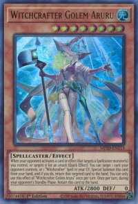 Witchcrafter Golem Aruru - 2020 Tin of Lost Memories (MP20) #MP20-EN113 - Ultra Rare YuGiOh Trading Card