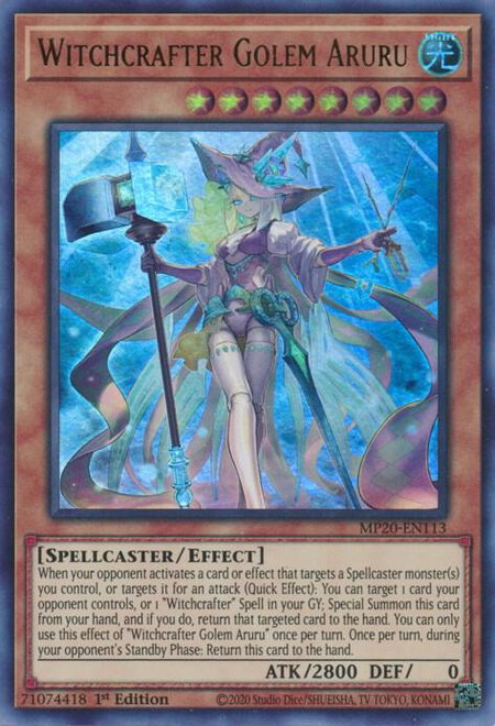 Witchcrafter Golem Aruru - 2020 Tin of Lost Memories YuGiOh trading card