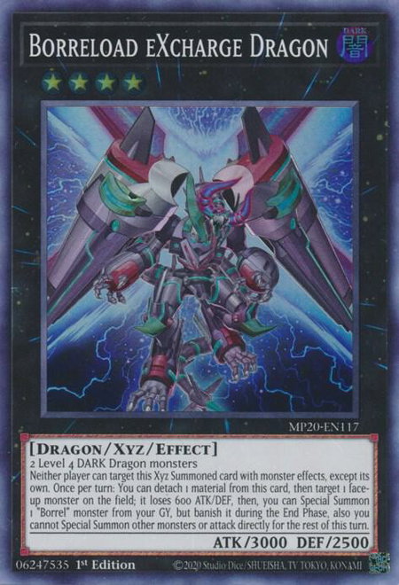 Borreload eXcharge Dragon - 2020 Tin of Lost Memories YuGiOh trading card
