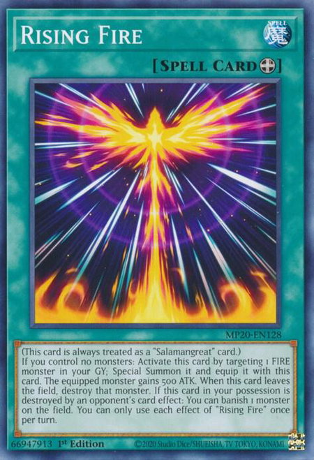 Rising Fire - 2020 Tin of Lost Memories YuGiOh trading card