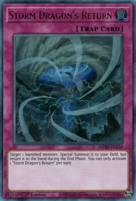 Storm Dragon's Return - 2020 Tin of Lost Memories YuGiOh trading card