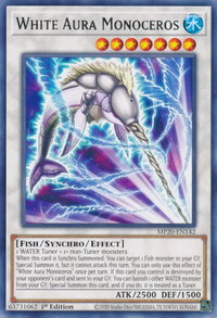 White Aura Monoceros - 2020 Tin of Lost Memories (MP20) #MP20-EN142 - Rare YuGiOh Trading Card