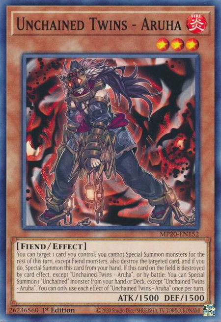 Unchained Twins - Aruha - 2020 Tin of Lost Memories YuGiOh trading card