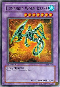 Humanoid Worm Drake - Labyrinth of Nightmare (LON) #LON-005 - Common / Short Print YuGiOh Trading Card