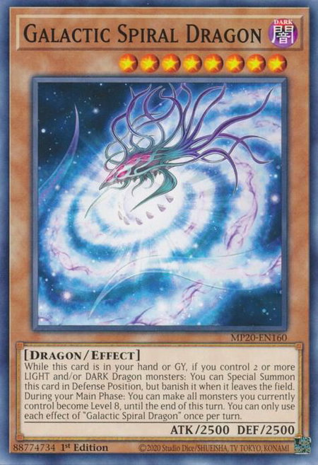 Galactic Spiral Dragon - 2020 Tin of Lost Memories YuGiOh trading card