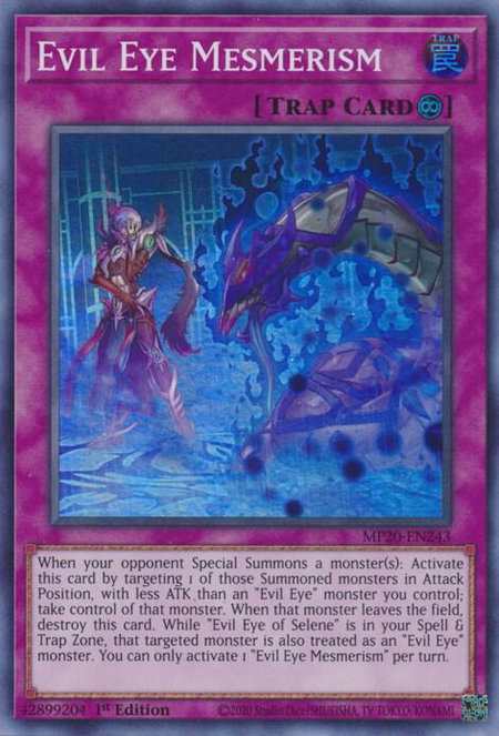 Evil Eye Mesmerism - 2020 Tin of Lost Memories YuGiOh trading card