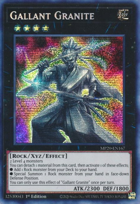 Gallant Granite - 2020 Tin of Lost Memories YuGiOh trading card