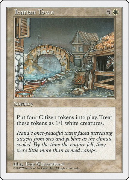 Icatian Town - Fifth Edition Magic: The Gathering trading card