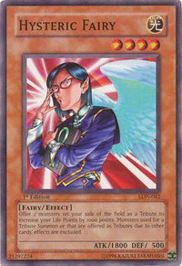 Hysteric Fairy - Labyrinth of Nightmare (LON) #LON-042 - Common / Short Print YuGiOh Trading Card