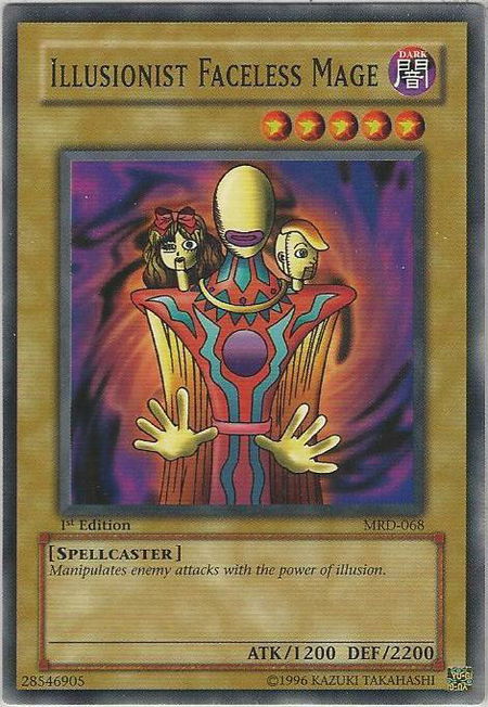 Illusionist Faceless Mage - Metal Raiders YuGiOh trading card