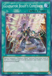 Gladiator Beast's Comeback - 2020 Tin of Lost Memories (MP20) #MP20-EN184 - Common / Short Print YuGiOh Trading Card