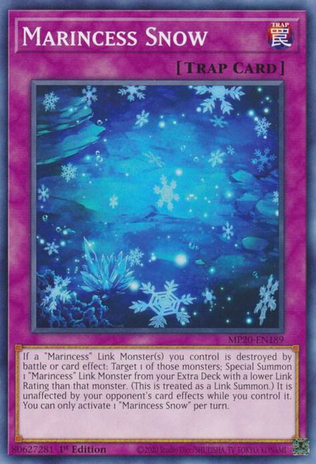 Marincess Snow trading card from 2020 Tin of Lost Memories Marincess Snow - 2020 Tin of Lost Memories YuGiOh trading card