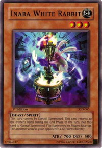 Inaba White Rabbit - Legacy of Darkness (LOD) #LOD-065 - Common / Short Print YuGiOh Trading Card