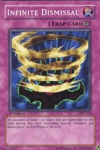 Infinite Dismissal - Pharaoh's Servant (PSV) #PSV-072 - Common / Short Print YuGiOh Trading Card