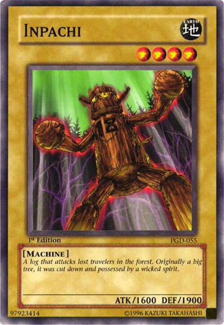 Inpachi trading card from Pharaonic Guardian Inpachi - Pharaonic Guardian YuGiOh trading card