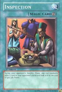 Inspection trading card from Pharaoh's Servant Inspection - Pharaoh's Servant YuGiOh trading card