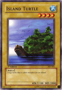 Island Turtle - Pharaoh's Servant (PSV) #PSV-095 - Common / Short Print YuGiOh Trading Card