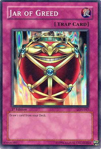 Jar of Greed - Labyrinth of Nightmare (LON) #LON-047 - Super Rare YuGiOh Trading Card