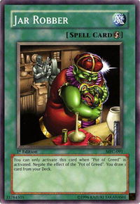 Jar Robber - Magician's Force (MFC) #MFC-091 - Common / Short Print YuGiOh Trading Card