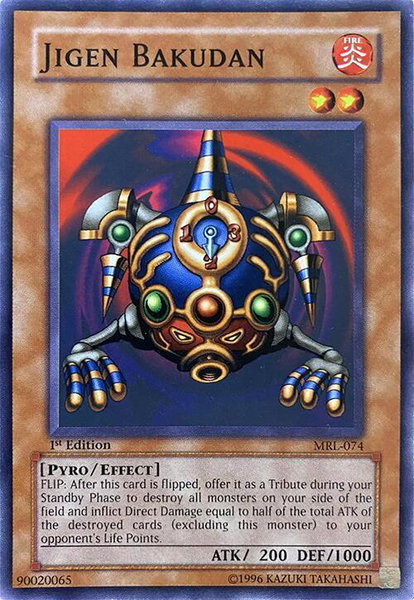 Jigen Bakudan - Magic Ruler YuGiOh trading card