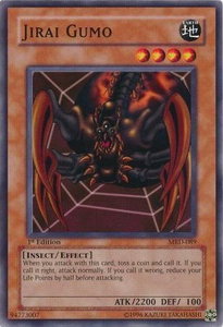 Jirai Gumo - Metal Raiders (MRD) #MRD-089 - Common / Short Print YuGiOh Trading Card