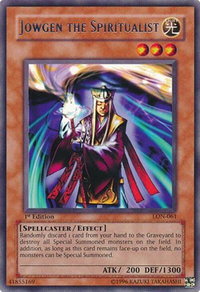 Jowgen the Spiritualist - Labyrinth of Nightmare (LON) #LON-061 - Rare YuGiOh Trading Card
