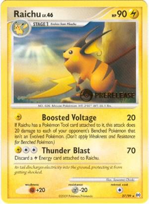 Raichu - 27/99 (Prerelease) - Nintendo Promos Pokémon trading card